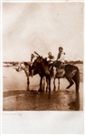 Edward Sheriff Curtis Original Large Photogravure Plate of On the Canadian River -- From The North American Indian
